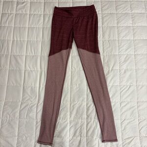 FP Movement by Free People Two-Tone Leggings - Burgundy and Pink